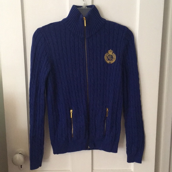 Lauren Ralph Lauren Sweaters - Lauren Ralph Lauren Blue Cable-Knit Sweater